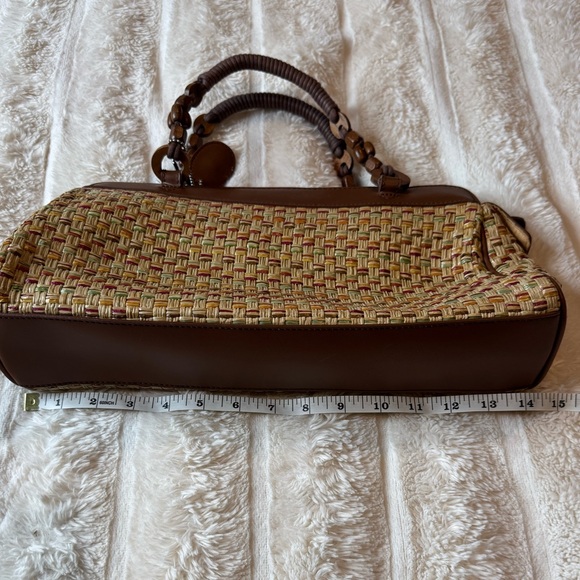 ETIENNE AIGNER Vintage Boho Style Woven Wood Purse | EUC - Picture 5 of 8